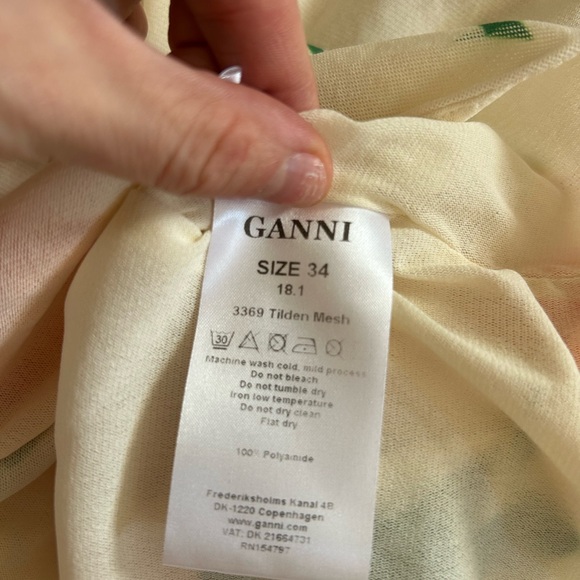 Ganni Tilden Mesh Wrap Top - Picture 7 of 7